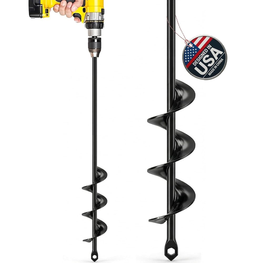 Post Hole Digger - Garden Auger Drill Bit or Planting