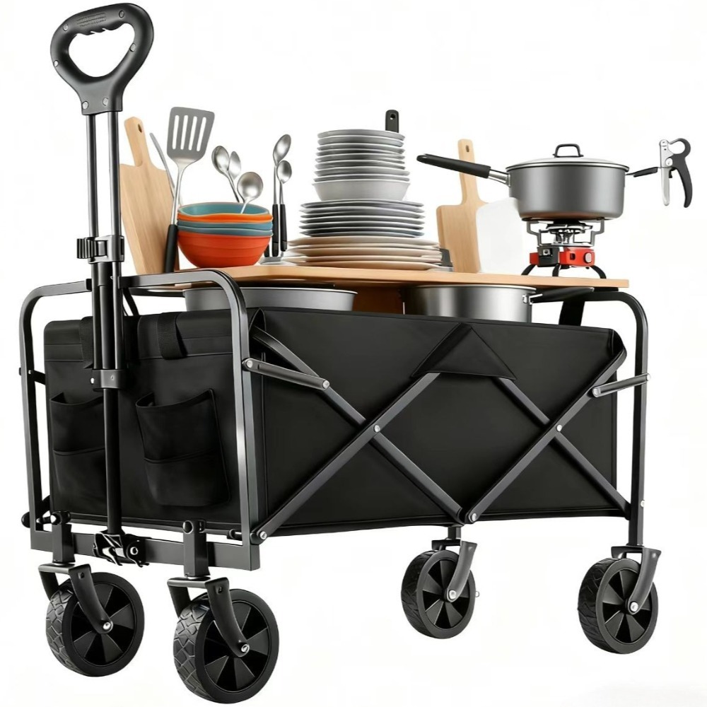 Heavy Equipment Tires - Heavy Duty Foldable Garden Cart 380LBS