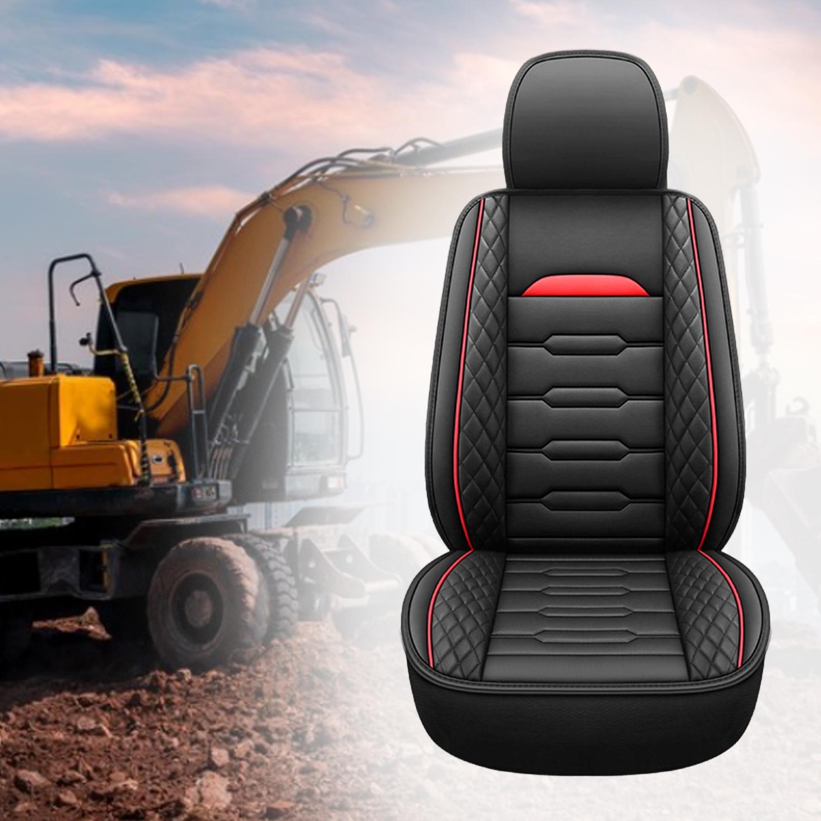 Heavy Equipment Forklift - PU Leather Excavator Seat Cushion Breathable