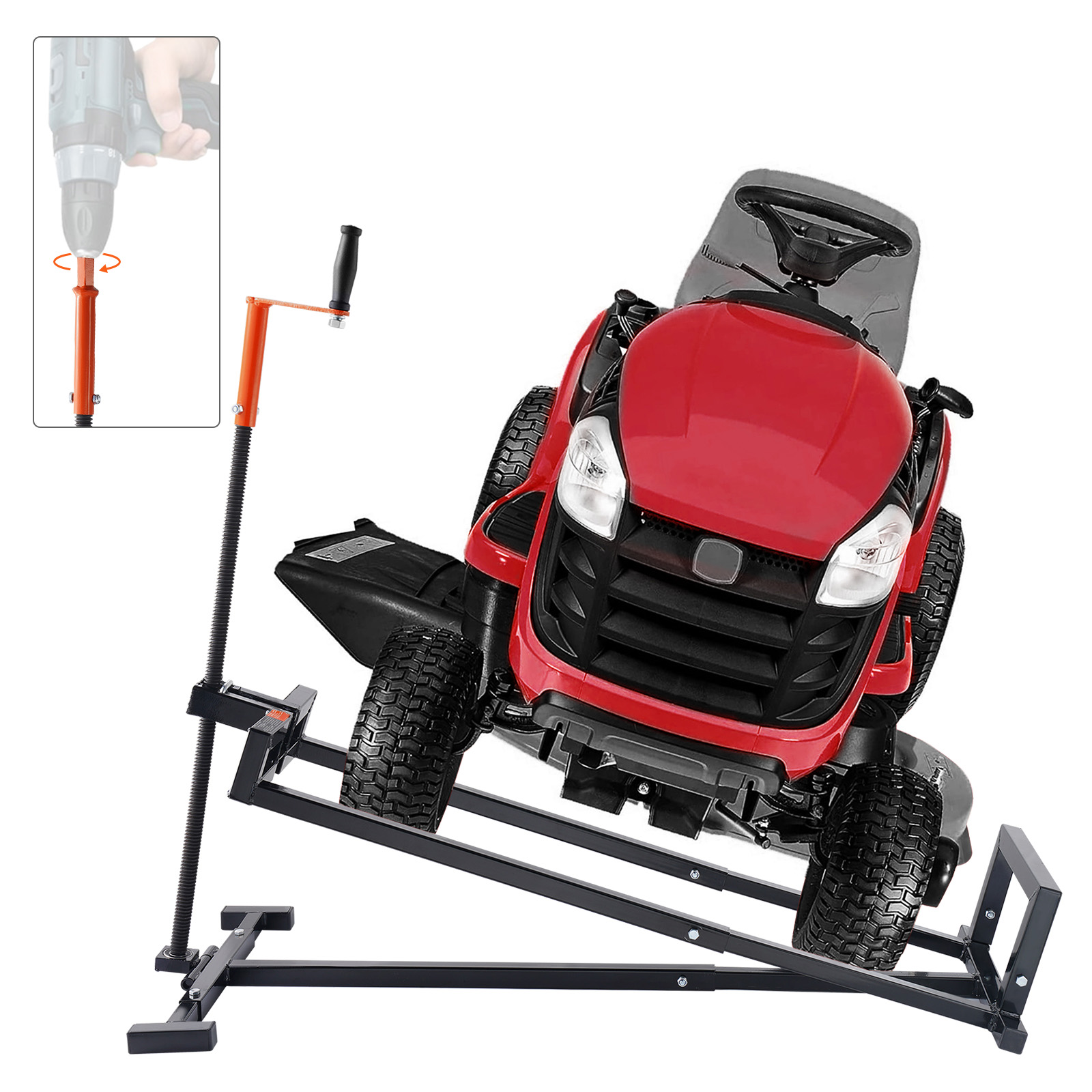 Hydraulic Floor Jack - SucceBuy Lawn Mower Lift with Hydraulic/Threaded