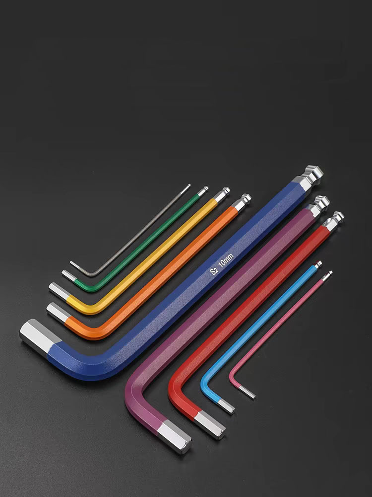 Heavy Equipment Key Set - 9pcs Industrial Ball End Hex Key