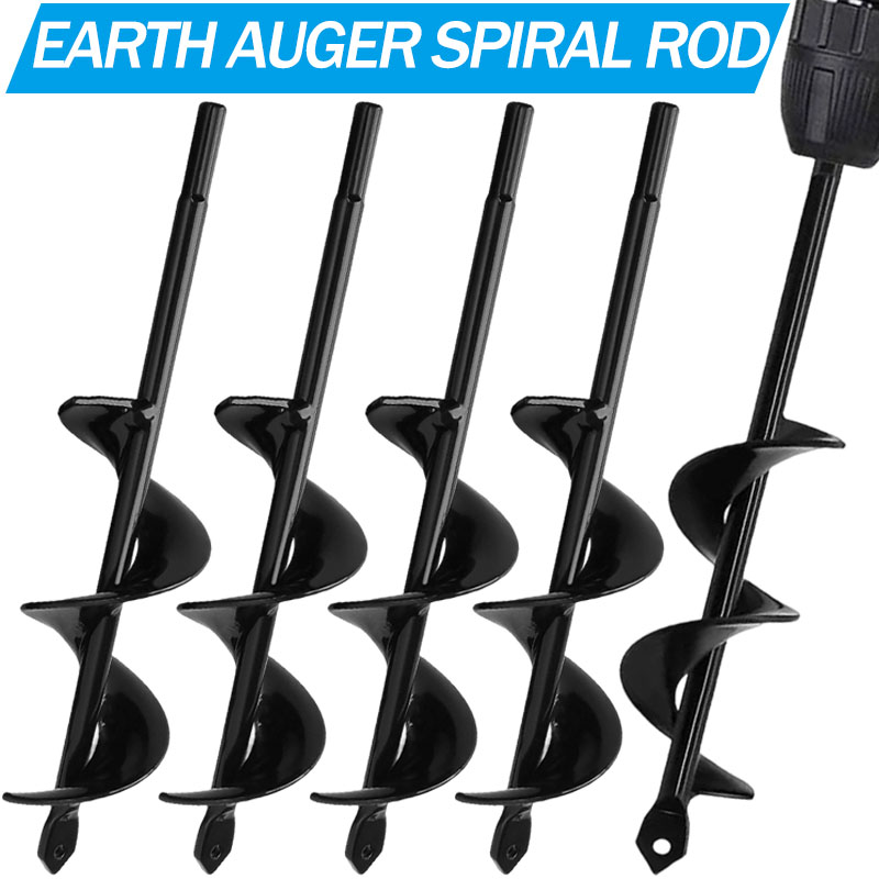 Post Hole Digger - Garden Auger Spiral Drill Bit Hex
