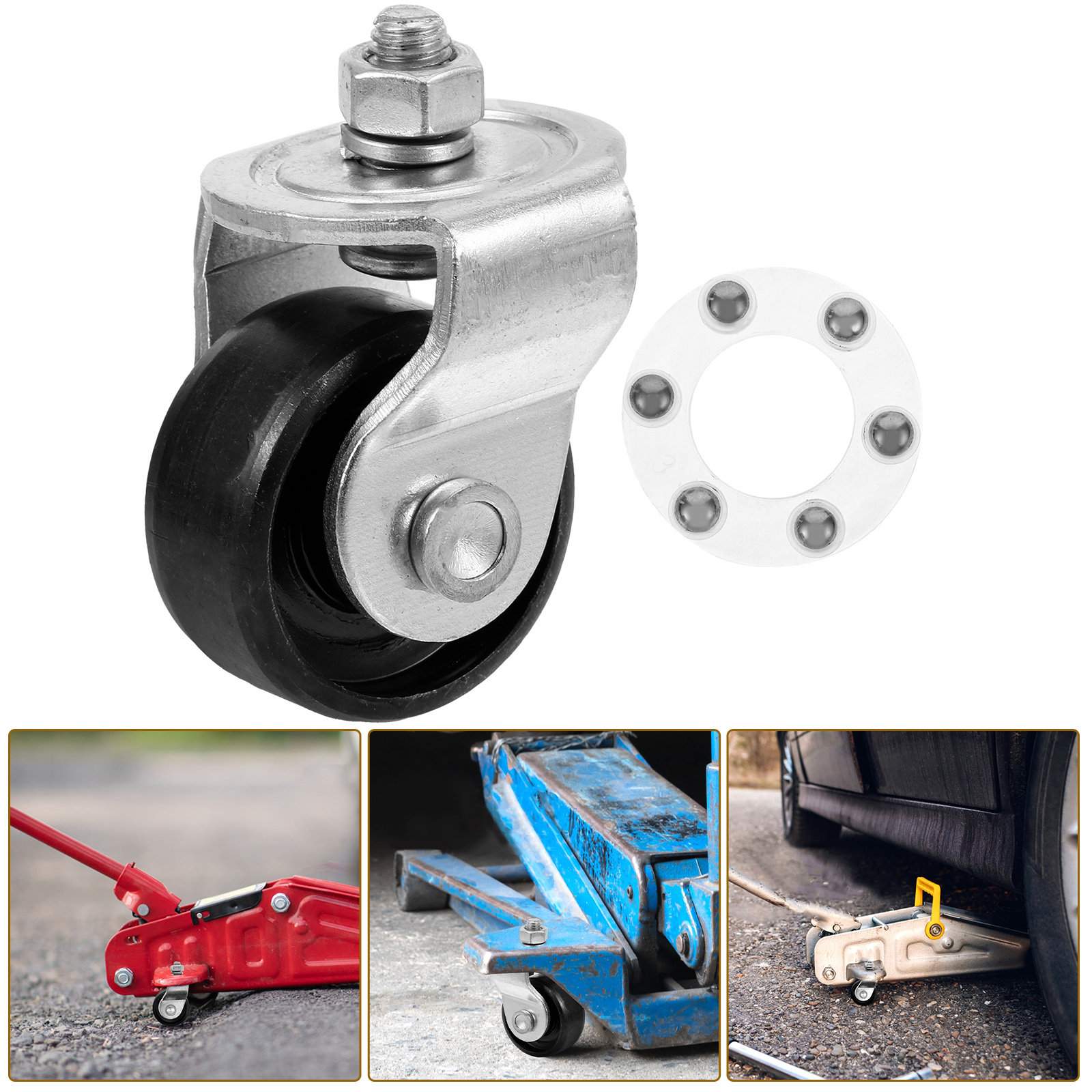 Hydraulic Floor Jack - Replacement Caster Wheels for 2 Ton
