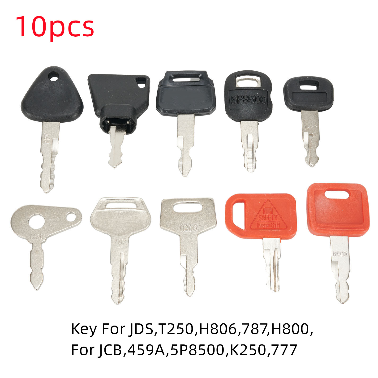 Heavy Equipment Key Set - 10 KEY SET Master Key Ignition