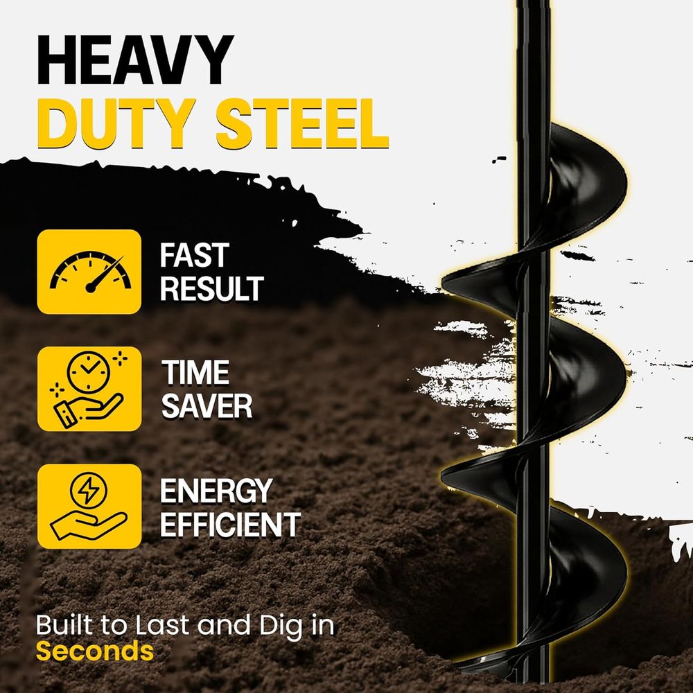 Garden Auger Drill Bit or Plan - Post Hole Digger review and price