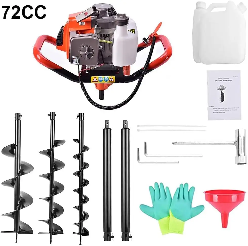 -72cc Post Hole Digger 2-Strok - Post Hole Digger review and price