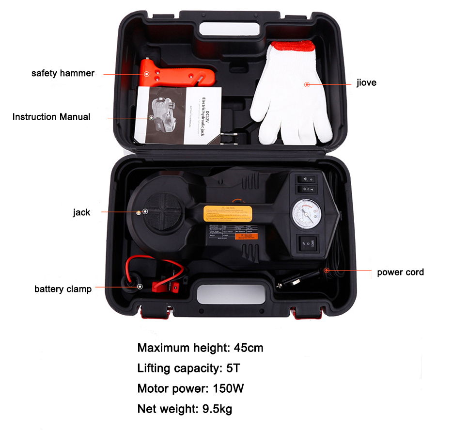12V 5Ton Car Electric Hydrauli - Hydraulic Floor Jack review and price