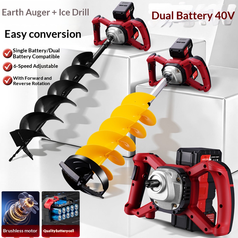 21v Lithium Battery Electric G - Post Hole Digger review and price